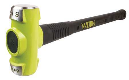 WILTON Sledge Hammer, 8 lb., 38 In, Rubber/Steel 20836