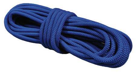 ALL GEAR Round Braid Ppl Rope, 1/2In dia., 100ft L AGUH12100