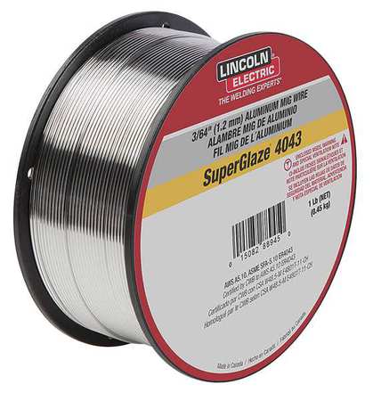 Lincoln Electric MIG Welding Wire, 4043, .045, Spool ED030310