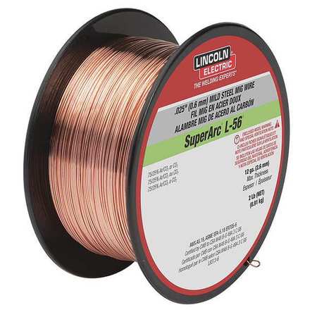 Lincoln Electric MIG Welding Wire, L-56, .030, Spool ED030631