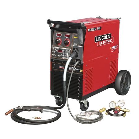 Lincoln Electric Multiprocess Welder, Power MIG, Phase 1 , 208/230/460/575/1/60 , MIG, Pulsed, Flux-Cored, Stick, TIG K2403-2