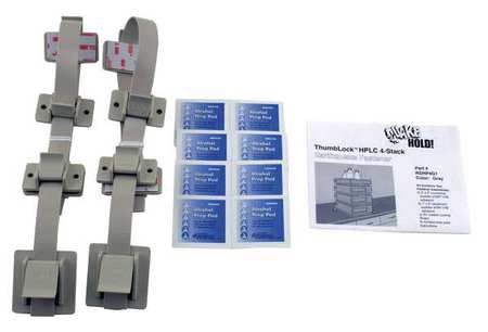 QUAKEHOLD! HPLC 4-Stack Fastener Kit, Gray RD.HP.4G.1