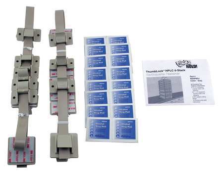 QUAKEHOLD! HPLC 8-Stack Fastener Kit, Gray RD.HP.8G.1