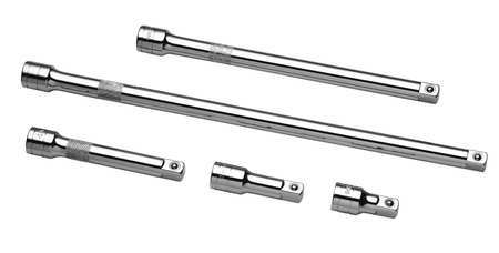 SK PROFESSIONAL TOOLS Extension Set 1/2" Dr, 2 in, 3 in, 5 in, 10 in, 15 in L, 5 Pieces, Chrome 40165