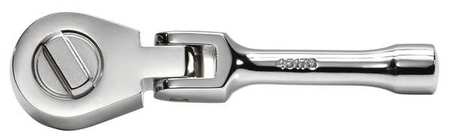 SK PROFESSIONAL TOOLS 3/8" Drive 40 Geared Teeth Pear Head Style Hand Ratchet, 5" L, SuperKrome Plating Finish 45178