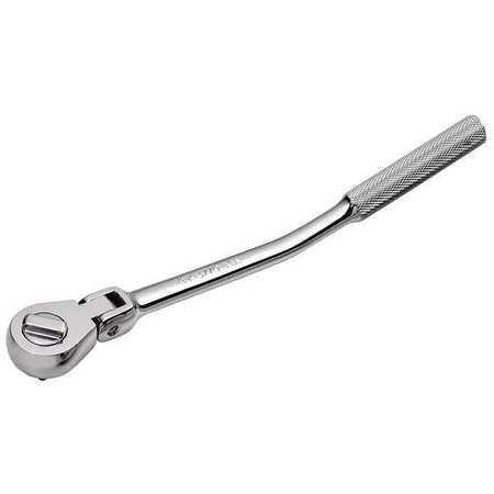 SK PROFESSIONAL TOOLS 3/8" Drive 40 Geared Teeth Pear Head Style Hand Ratchet, 10.8" L, SuperKrome Plating Finish 3770