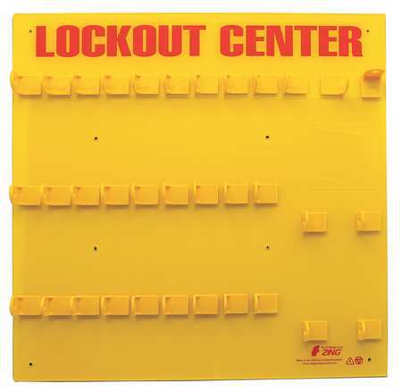 Zing Lockout Board, Unfilled, 23-1/2 In W 7116E