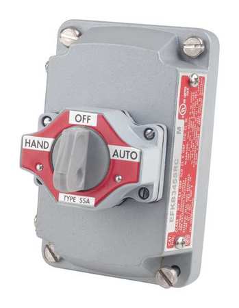 APPLETON ELECTRIC Selector Switch with Cover, 3 Position EFKB-345-SRC