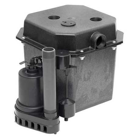 DAYTON Sink Pump System, 1/2 HP, Thermoplastic 12F741
