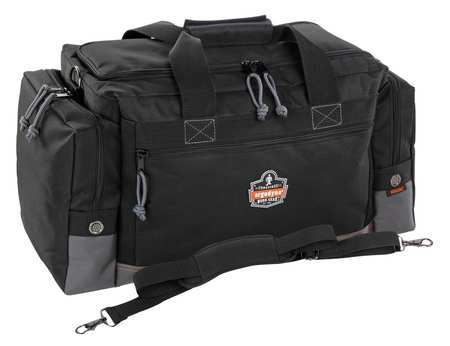 Ergodyne Bag/Tote, Gear Bag, Black, 1680D Ballistic Polyester Base, 600D Polyester, 4 Pockets GB5116