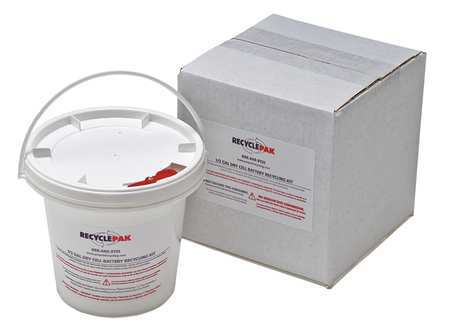 RECYCLEPAK Veolia Battery Recycling Kit, 6-1/2"x5-1/2"x6" SUPPLY-093