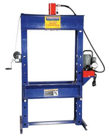 HEIN-WERNER Hydraulic Press, 55 t, Electric Pump HW93402