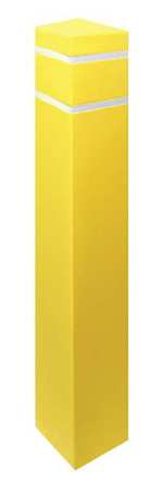 ZORO SELECT Post Sleeve, 6-1/2x6-1/2 In, 55In H, Yellow SQ655YW