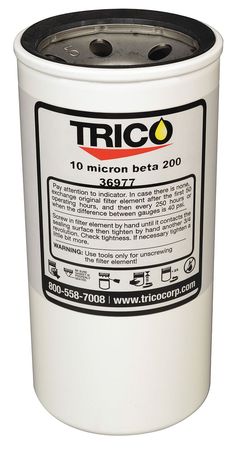 TRICO Oil Filter for Hand Held Cart, 10 Microns 36977