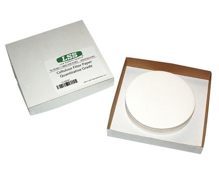 LABEXACT Filter Paper, Pore 2.5um, Dia 12.5cm, PK100 12K927
