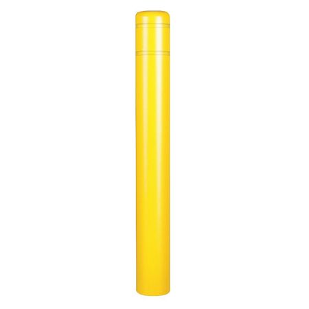 ZORO SELECT Post Sleeve, 8-7/8 In Dia., 72 In H, Yellow 3501N