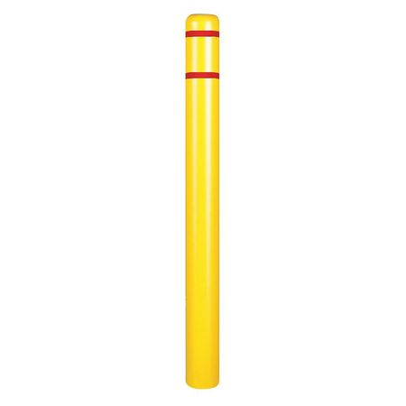 ZORO SELECT Post Sleeve, 4-1/2 In Dia., 64 In H, Yellow CL1385E