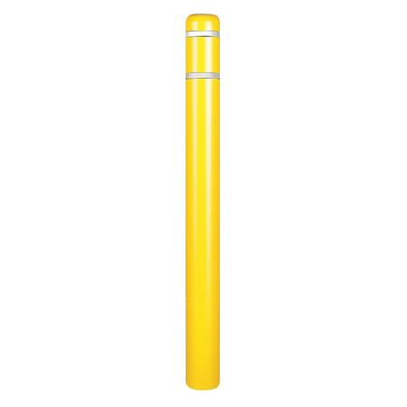 ZORO SELECT Post Sleeve, 4-1/2 In Dia., 64 In H, Yellow CL1385G