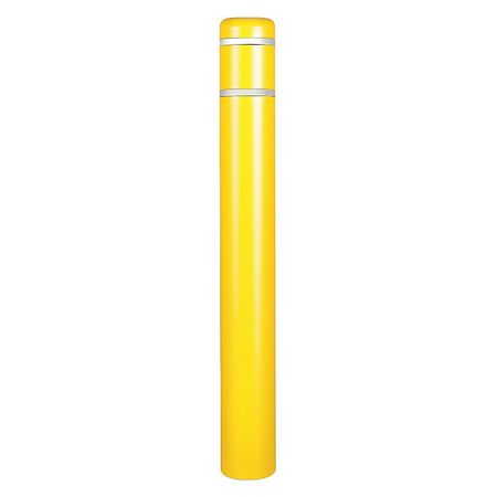 ZORO SELECT Post Sleeve, 7 In Dia., 72 In H, Yellow CL1386NN