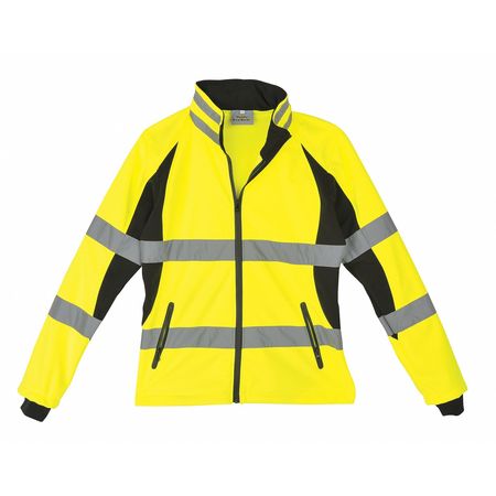 UTILITY PRO Ladies Jacket, Hi-Vis, Small, Blk/Yellow UHV668-S