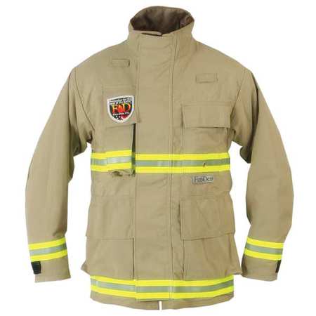 FIRE-DEX USAR Jacket, Tan, L, Nomex PCUSARNOMEXTAN-L