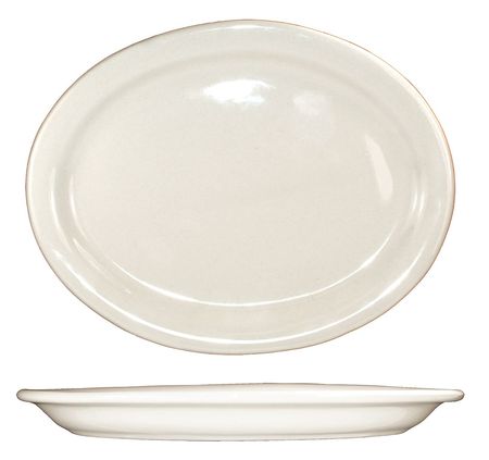 ITI Platter, 9-3/4x7, American White, PK24 VA-12