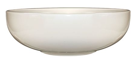 Iti Salad Bowl, 55 oz., Ceramic American White PK12 RO-46