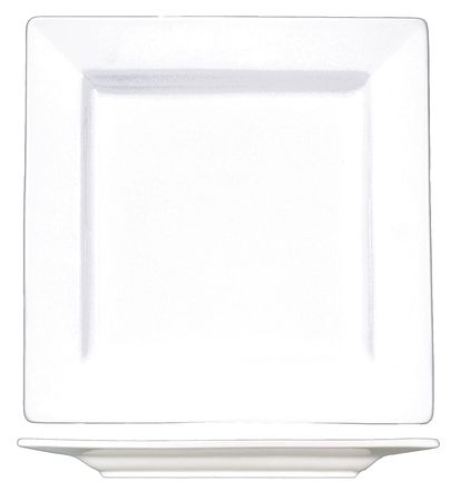 Iti Plate, 10-3/4", Ceramic Bright White PK12 EL-10