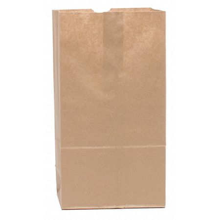 ZORO SELECT Grocery Bag Flat Bottom 6# Brown, Pk500 18406