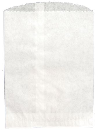ZORO SELECT Merchandise Bag Pinched Bottom 6-1/4"x9-1/4" White, Pk3000 14927