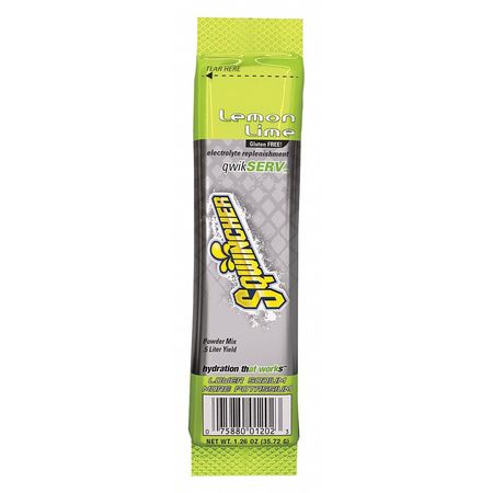Sqwincher Sports Drink Mix, 1.26 oz., Mix Powder, Regular, Lemon-Lime, 8 PK 159060902