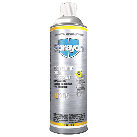 SPRAYON Food Grade Chain Lubricant, Aerosol, 15 Oz. S00205000