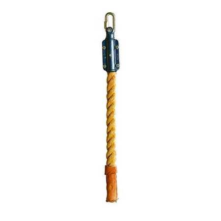 SPALDING Climbing Rope with Leather Boot, 24 Ft CR200-1000