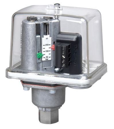 CONDOR USA Pressure Switch, (1) Port, 1/4 in FNPT, SPDT, 203 to 3625 psi, Standard Action MDR-F 250HH-S UL