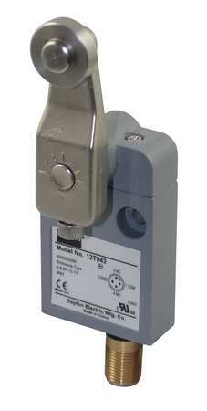 DAYTON Limit Switch, Roller Lever, Rotary, SPDT, 10A @ 300V AC, Actuator Location: Side 12T943