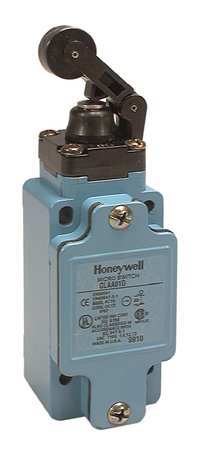 HONEYWELL Limit Switch, Plunger, Roller Lever, 1NC/1NO, 10A @ 600V AC, Actuator Location: Top GLAA01D