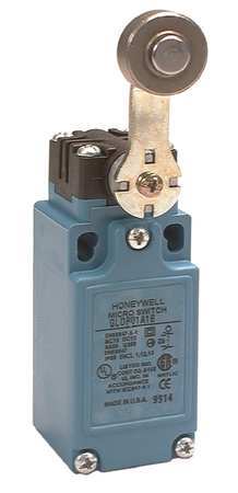 HONEYWELL Limit Switch, Roller Lever, Rotary, 1NC/1NO, 10A @ 300V AC, Actuator Location: Side GLCA01A1B