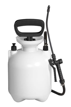 Westward 1 gal. Handheld Sprayer, Polyethylene Tank, Cone Spray Pattern, 42" Hose Length, 45 psi Max Pressure 12U481