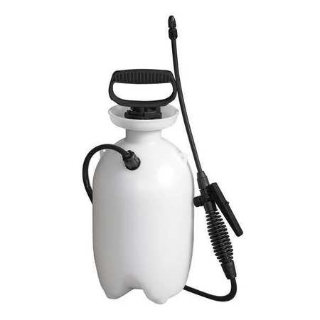 WESTWARD 1 gal. Handheld Sprayer, Polyethylene Tank, Cone Spray Pattern, 34" Hose Length, 45 psi Max Pressure 12U478