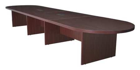 REGENCY Race Track Legacy Modular Conference Tables, 192 X 52 X 29, Wood Top, Mahogany LCTRT19252MH