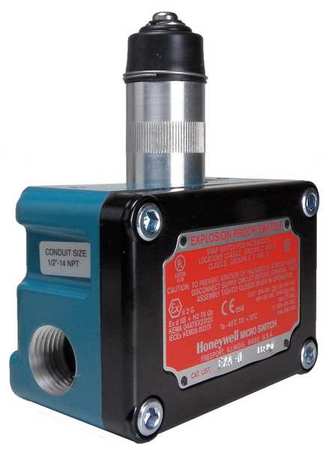 HONEYWELL Explosion Proof Limit Switch, Plunger, 1NC/1NO, 10A @ 480V AC, Actuator Location: Top EX-N15