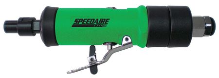 SPEEDAIRE Straight Die Grinder, 1/4 in NPT Female Air Inlet, 1/4 in Collet, Medium Duty, 25,000 RPM, 0.35 hp 12V736