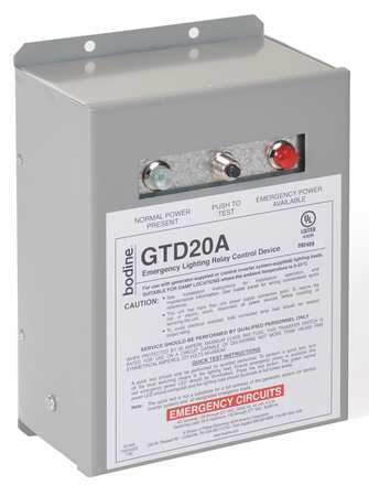 BODINE Emergency Lighting Relay Control GTD20AM