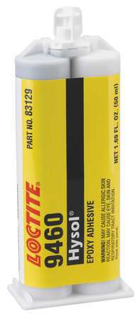 Loctite Instant Adhesive, 9460 Series, Clear, 0.17 oz, Bottle, 1:01 Mix Ratio, 3 hr Functional Cure 398467