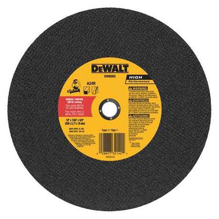 Dewalt 10" x 7/64" x 5/8" general purpose cutting wheel DW8005