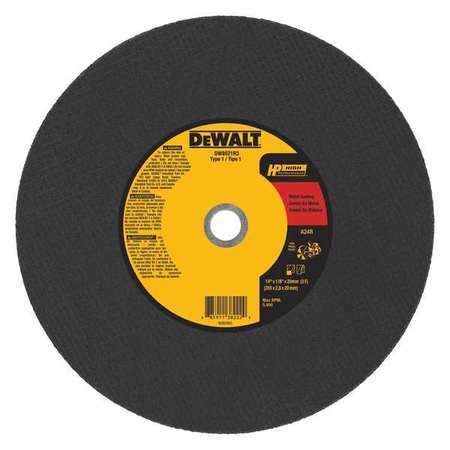 Dewalt 14" X 1/8" X 20MM (3F) Aluminum Oxide A24R High Speed Cutting Wheel DW8021R3