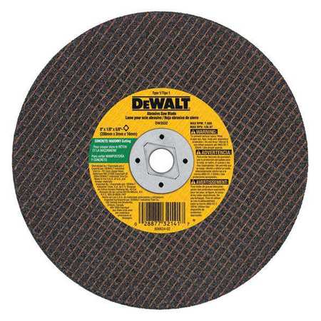 DEWALT 8" x 1/8" x 5/8" - diamond drive masonry cutting wheel DW3532