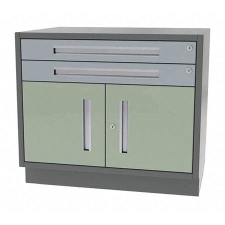 GREENE MANUFACTURING Cabinet, 2 Drawer/Door, 48"Wx18"Dx28"H DT-4818-2000