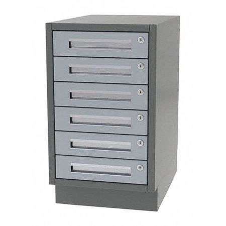 GREENE MANUFACTURING Cabinet, 6 Drawer, 18"Wx24"Dx28"H DT-1824-6000