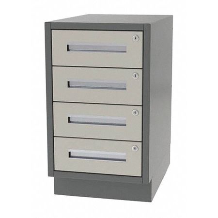 GREENE MANUFACTURING Lab Cabinet, 4 Drawer, 18"Wx18"Dx34"H DTL-1818-0400